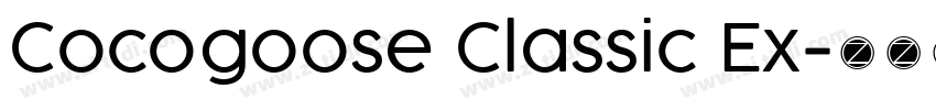 Cocogoose Classic Ex字体转换